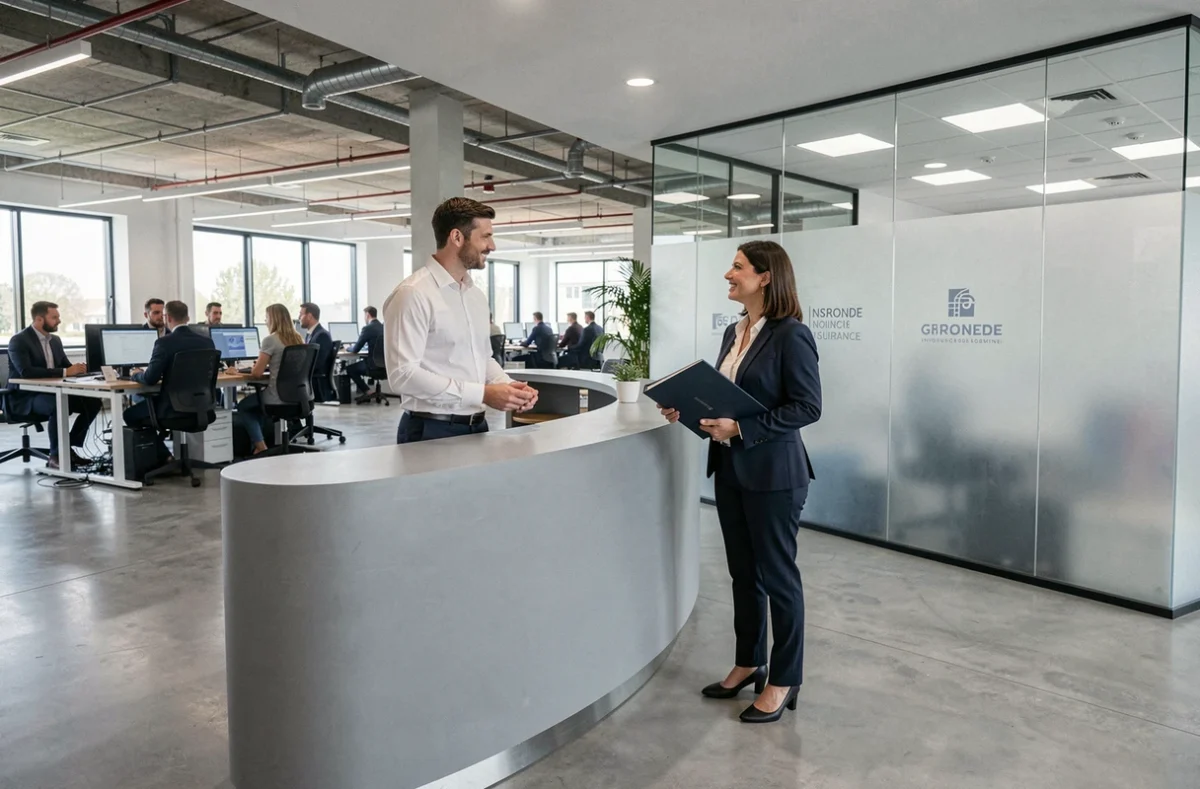 Accueil professionnel de l'AR Groupement dans un espace de bureau moderne en Gironde